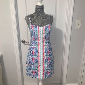 Multicolor spaghetti strap Lilly Pulitzer dress